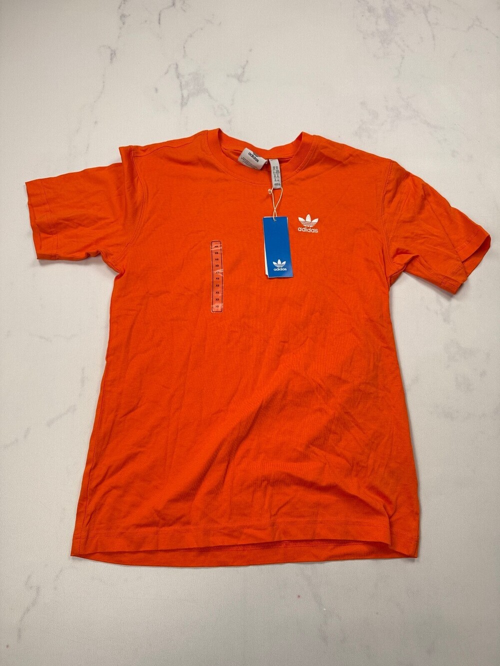 Adidas Brand T Shirt Orange Modern Streetwear - Mens XS NWT